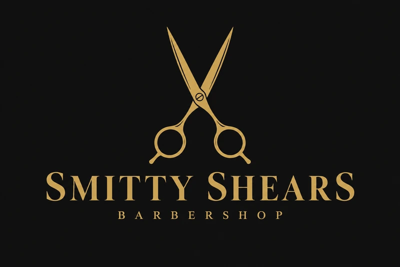 Smitty Shears barbershop concept logo