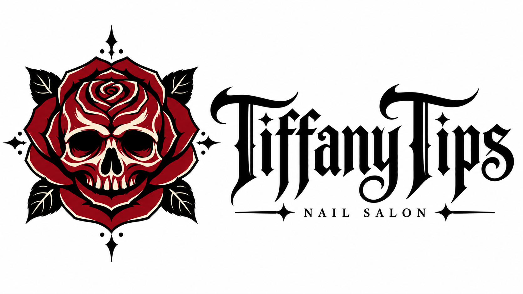 Tiffany Tips nail studio concept logo